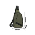 thumbnail image 3 of Bolso de Pecho Xihbxyly para Hombre de negocios Tipo bandolera ligero moderno, 3 of 6