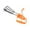 Orange, variant on LmnLft Hand-Cranked Egg Beater Mixer - Semi-Automatic Whisk for Baking Cooking, Durable Stainless Steel Kitchen Gadget