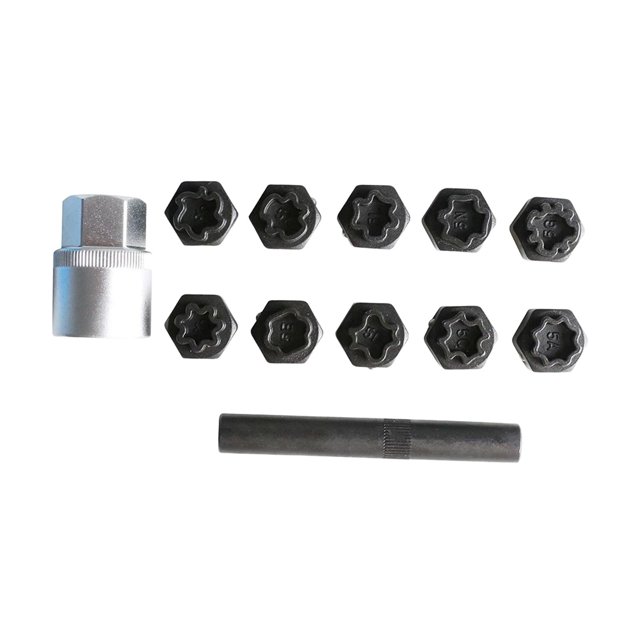 Kit de Llave para Tuercas de Bloqueo de Ruedas, Accesorios Antirrobo para Camiones Y Automóviles, Bloqueo de Ruedas