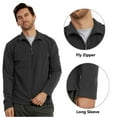 thumbnail image 6 of Men's Quarter Zip Polar Fleece Pullover Sweatshirt, Charcoal Gray M, 1 Count, 1 Pack, 6 of 7