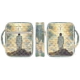 thumbnail image 2 of Xoenoiee Cross Mountain Print Quilted Bible Cover for Women Men, Zippered Organizer Bag for Study Supplies Accessories Journals Church Carrying Book Carrying Case with Handle, 2 of 7