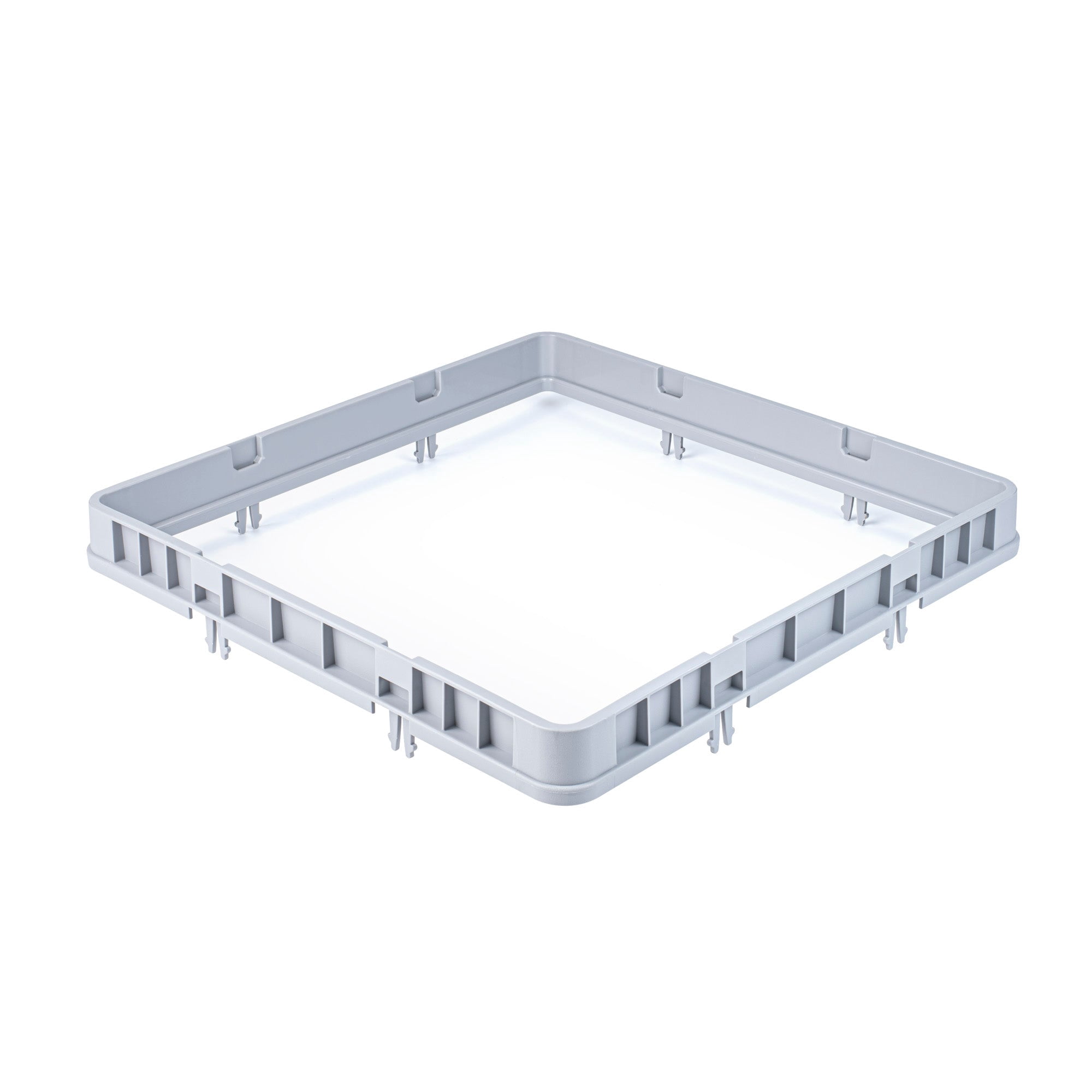 Restaurantware EXTENDER ONLY, Clean Tek Professional Glass Rack Extender, 1 Heavy Duty Gray Polypropylene Add-On, Durable with Closed Sides, Dishwasher Extender, Rack Sold Separately