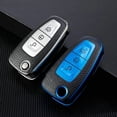 thumbnail image 3 of HAHDAXIA Leather TPU Car Key Cover,Fit for Ford Ranger C-Max S-Max Focus Galaxy Mondeo Transit Tourneo Car Key Fob Key Fob, 3 of 6