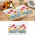thumbnail image 6 of Vintage Red Blue Watercolor Flower Placemats Set of 1, Independence Day Non-Slip Place Mats Washable Table Mats for Kitchen Dining Table Decorations Indoor/Outdoor, 6 of 9