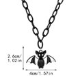 thumbnail image 3 of Collar de Halloween para hombre y mujer, collar negro bruja fantasma retro gótico clásico divertido y delicado, 3 of 8