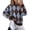 Blue, variant on Women's Argyle Crew Neck Sweater, Long Sleeve Relaxed Fit Pullover Knit Top for Casual Everyday Wear