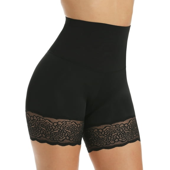 QRIC Womens Slip Shorts for Under Dresses Anti Chafing Underwear Mid Thigh Lace Boyshorts Panties