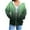 *Green, variant on No Boundarie Women's Ladies Printed Hooded Long Sleeve Top,Ladies Gradient Colored Jacket With Pocket,Loose Oversized Sweatshirts For Women,*Blue,Size L