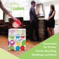 thumbnail image 7 of Clean Cubes 13-Gallon Pop-Up Trash Bins, 6-Pack, Birthday – Disposable, Collapsible, with Fitted Trash Bags, 7 of 7