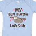 thumbnail image 4 of Inktastic My Great Grandma Loves Me Girls Baby Bodysuit, 4 of 5