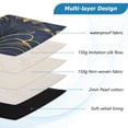 thumbnail image 3 of FORMRS 13-13.3 inch Laptop Sleeve Case Soft Carrying Quilted Computer Bag Cover, Gold Art Pattern, 3 of 7