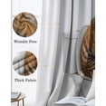 thumbnail image 3 of Funny Tigers Blackout Curtains for Bedroom Living Room Darkening Curtains 84 Inch Length 2 Panels Set Cute Art Fun Lovely Animals on Toilets Window Curtain Window Treatment Grommet Drapes 52"x84", 3 of 9
