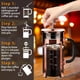 thumbnail image 5 of YMMIND Cafetera de prensa francesa Prensa de café de acero inoxidable 304 de 12 oz, con sistema de 4 filtros, vidrio de prensa francesa de borosilicato de espesor resistente al calor, émbolo de café d, 5 of 5