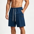 thumbnail image 5 of Byworldtasic Men's Sweat Shorts Baggy Sweatpants Lounge Sweat Loose Shorts Workout with Pockets, 5 of 5