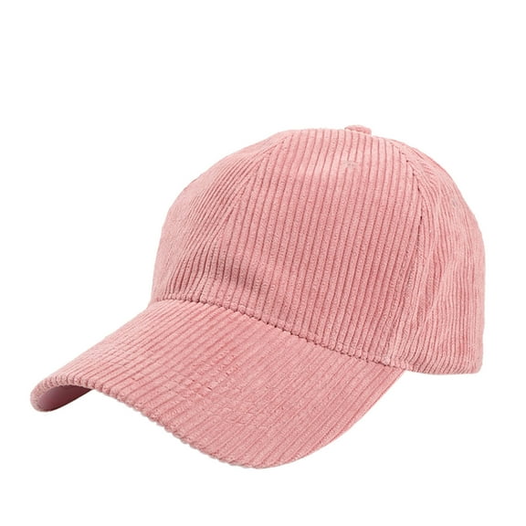 Baberdicy Hat Male Female Neutral Summer Solid Baseball Caps Corduroy Hat Visors Baseball Cap Pink