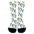 thumbnail image 7 of WKSCLPAI 67 Socks Funny Meme Mason Novelty Six Seven Crew Socks for Boys Girls Novelty 6 7 Baseball Socks for Men Women Unique Gifts(One Size Fits Most, Style A), 7 of 7