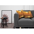 thumbnail image 3 of Ambesonne Orange Throw Pillow Cover 2 Pack, Romantic Sunset Twilight, 24", Orange, 3 of 7