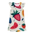 thumbnail image 5 of Toddler Girl Pajama Dress 5t Pajama Dress Girls Girls Lounge Dress Breathable Soft Fit Fashion Wearing Fashionable Sleepwear #Z10Multicolour 4-5 Years, 5 of 5