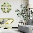 thumbnail image 4 of Clearance under $20! Wreaths for front Door Kingtowag Summer Wreath, Hello Artificial Wreath Door Decoration, Beautiful Exquisite Gift, Greenery Wreath Spring, Summer, Fall, Winter, All Seasons, 4 of 9