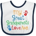 thumbnail image 3 of Inktastic My Great Grandparents Love Me Boys or Girls Baby Bib, 3 of 4