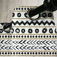 thumbnail image 4 of Ambesonne Boho Grommet Curtain, Abstract Prehistoric, 50" x 63", Black Yellow, 4 of 6