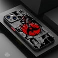 thumbnail image 3 of Funda de narutos-itachis para Apple iPhone, 15, 11, 14, 13, 12 Pro, 7, XR, X, XS, Max, 8 Plus, 6, 6S, SE, 2022, 15Pro, color negro mate, 3 of 5