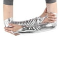 thumbnail image 4 of Doomiva Women's 1920s Shiny Fingerless Metallic Gloves Carnival Elbow Long Gloves with Mermaid Scale Dance Party Clubwear Costume Silver One Size, 4 of 7
