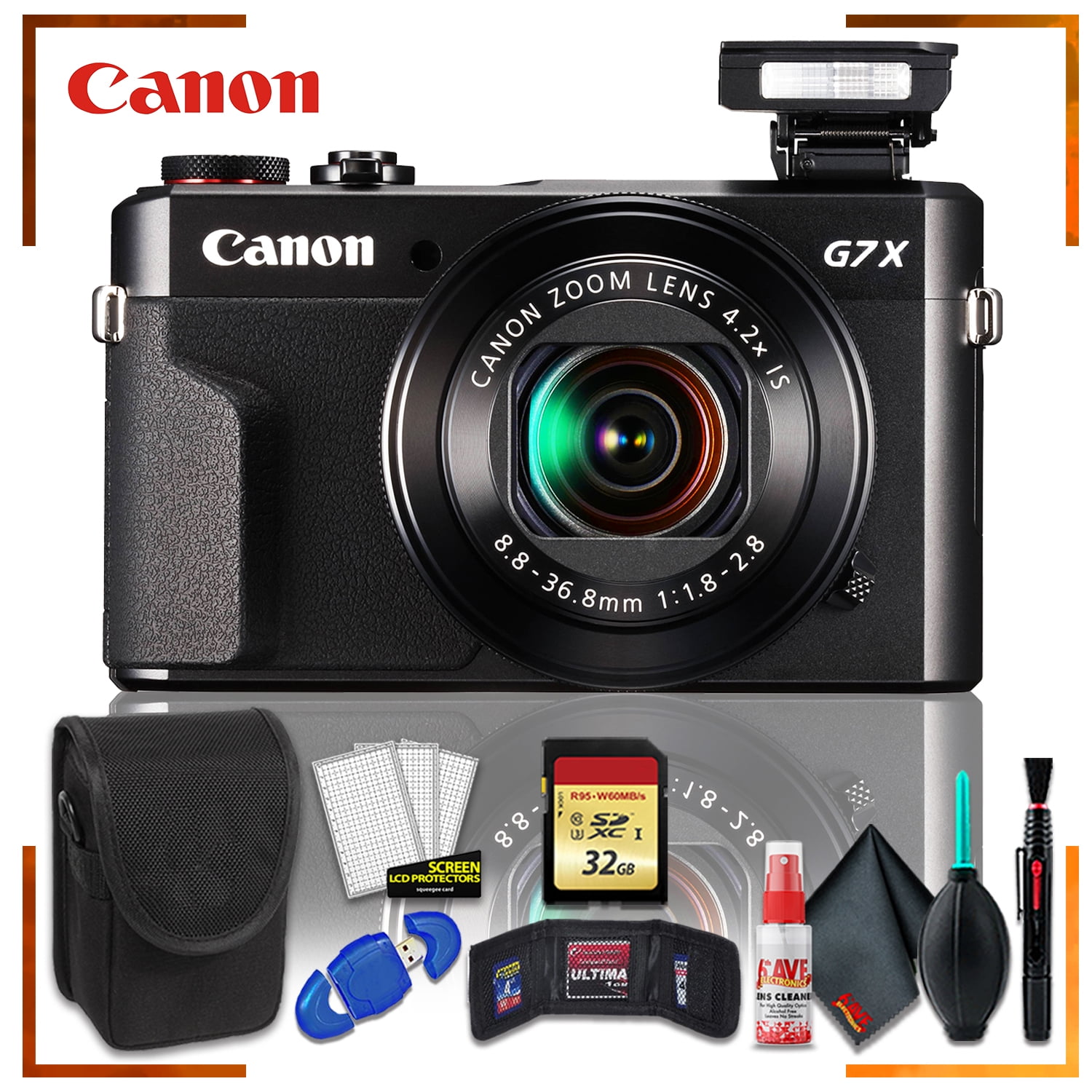 Canon PowerShot G7 X Mark II Digital Camera (Intl Model) + 32gb Memory