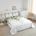 thumbnail image 3 of Erosebridal Cartoon Leaf Bedding ToddlerComforter Set, Rustic Botanical Down Comforter, Eucalyptus Leaves Decor, Reversible, 3 of 8