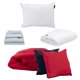 thumbnail image 1 of Edredón doble vista Individual Couzy + Sábanas Softy Platino + Cubre colchón Cloud + Almohada One, 1 of 8