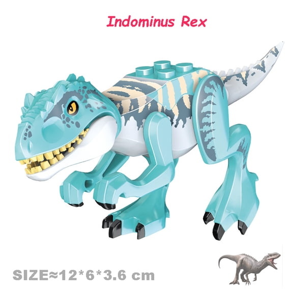 Jurassic Dinosaur Building Blocks Set – T-Rex, Triceratops, Velociraptor & Pterosaur Models