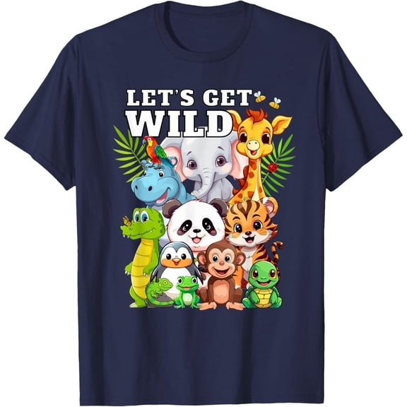 Velto Wild Zoo Baby Animals Safari Party A Day At The Zoo T-Shirt All Size S-5XL