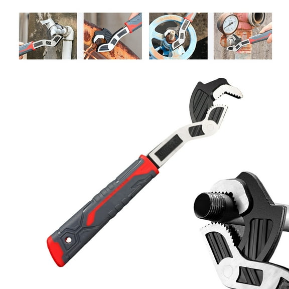 Lilyrhyme Self Locking Wrench, Multifunctional Self-Locking Wrench,Self Adjustable Wrench Sets, Pipe Vise Wrench For Pipe Screw Nut Plumbers