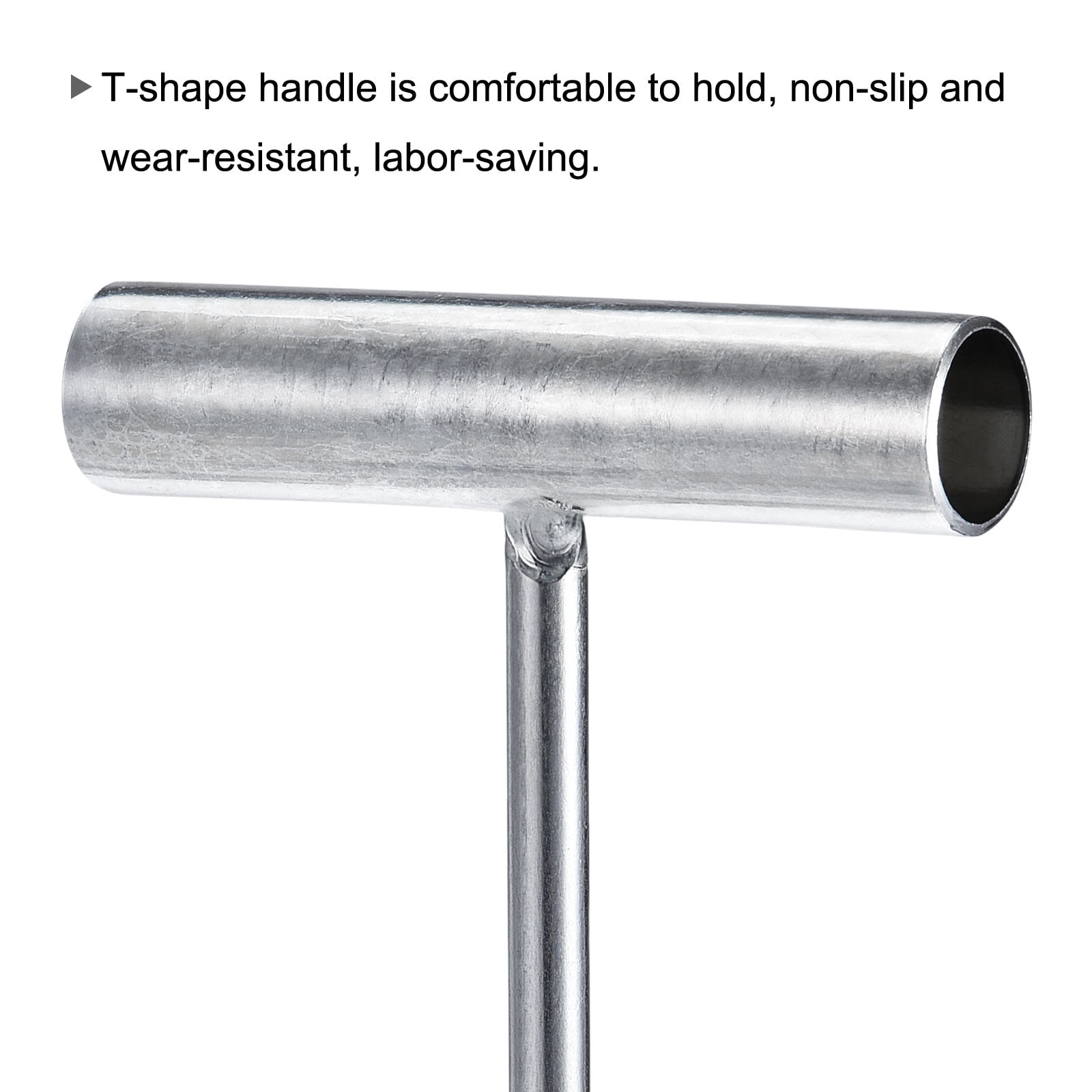 Unique Bargains T-Handle Meat Boning Hook Stainless Steel T Hooks for Kitchen 23"
