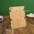 thumbnail image 4 of Wooden Glasses Frame Stand, Transparent Countertops Tier Riser, Craft Displays Multi-Tier Eyeglasses Organizer, Sunglasses, 4 of 4