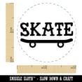 thumbnail image 2 of Skate Text on Skateboard Self-Inking Rubber Stamp Ink Stamper - Black Ink - Mini 1/2 Inch, 2 of 7