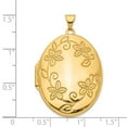 thumbnail image 7 of 14K Yellow Gold 33mm Oval Locket Pendant, 7 of 7
