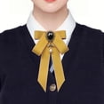 thumbnail image 6 of Segolike Bow Tie Ribbon Brooch Bowknot Shirt Tie Bowknot Bow Tie Costume Accessories Ladies Gift Necktie Bow Brooch for Suit Women DIY Yellow, 6 of 8
