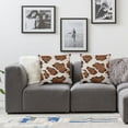 thumbnail image 3 of Acheng Throw Pillow Case Real Brown Cow Cowhide Pattern,Decorative Home Cushion Cover Home Pillowcases(Not Real Cowhide Not Faux Fur),Set of 2 White, 3 of 6