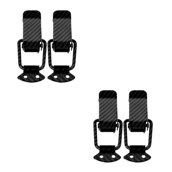 Masteelf 4 pcs  Carbon Fiber Car Bumper Lock Bumper Clips Car Bumper Repair Parts Car Bumper Clips Universal Car Accessories Car Bumper Lock Black