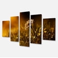thumbnail image 2 of Vintage Wild Flower In Sunset - Large Floral Canvas Art Print, 2 of 3