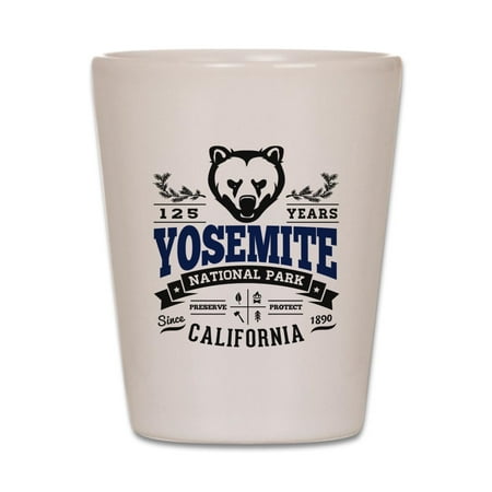 

CafePress - Yosemite Vintage - White Shot Glass Unique and Funny Shot Glass