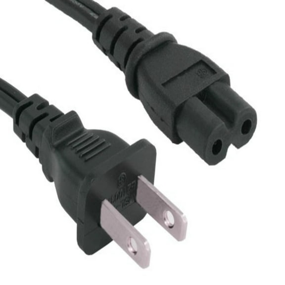 SANOXY Cables and Adapters; 4 PACK of 10ft 18 AWG Notebook Power Cord, Non-Polarized (IEC320 C7 to NEMA 1-15P)