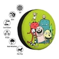 thumbnail image 4 of Waterproof Spare Wheel Cover, Monster Friend Adjustable Wheel Cover For Jeep Trailer RV SUV Car, 14 inch, 4 of 8