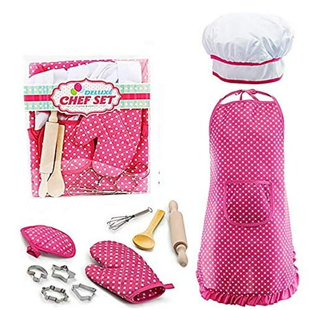 Best Popular Toys for 3-8 Year Old Girls, Chef Costume Set for Kids Girls Cooking Game for Kids Girls Baking Set for Kids Girls Birthday Gifts (The Best Cooking Games For Iphone)
