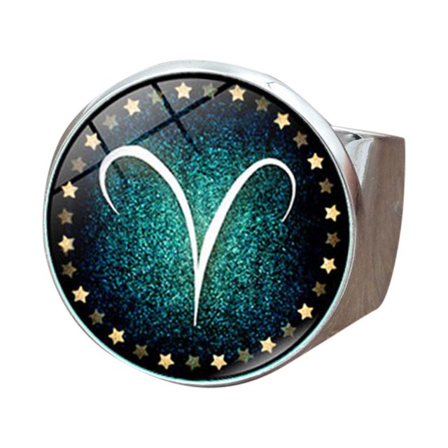 Anillos para mujer, regalos para mujer, diseño único luminoso, apertura de doce anillos, regalo para mujer, anillo