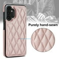 thumbnail image 7 of Mantto for Samsung Galaxy A13 5G Back Wallet Case, Card Slots Holder RFID Blocking Luxury PU Leather Shockproof Cover, Double Magnetic Buttons Kickstand Case,Rosegold, 7 of 7