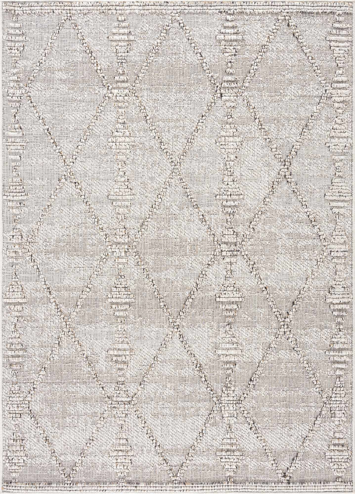 Hauteloom Siesta Outdoor Rug - Outside Porch Patio Area Rug Carpet - Waterproof Rug - Farmhouse - Brown, Bone, Cream - 2' x 3'