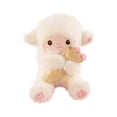 thumbnail image 2 of Valentine Plush Lamb Stuffed Animal 10 Inch Pink Plush Flower Bouquet Valentine Gift for Girlfriend Valentine Day Stuffed Animal, 2 of 6