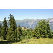 Axalp Summer Mountains Alpine Pasture Landscape-12 Inch BY 18 Inch Laminated Poster With Bright Colors And Vivid Imagery-Fits Perfectly In Many Attractive Frames